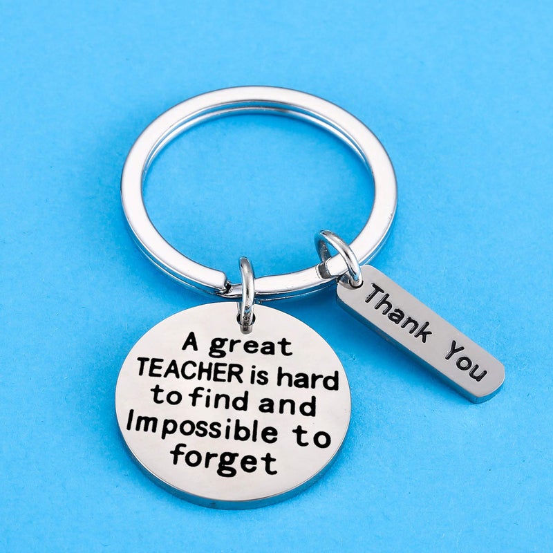 Nimteve Teacher Appreciation Gift for Women, 3PCs Teacher Keychain Set, Jewelry Gift for Teachers, Birthday Gift for Teacher Gifts From Students (A great teacher is hard to find) - Image 4